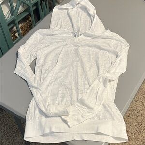 Next Level Apparel White Hooded Top
